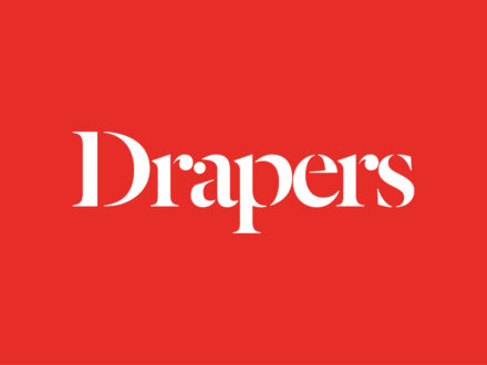 drapers logo on red