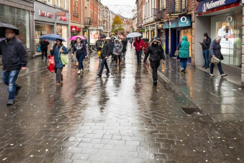 Rainy high street